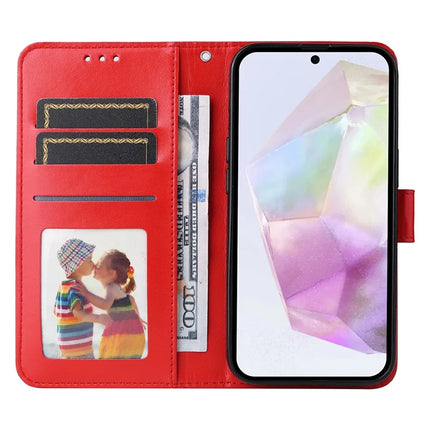 For Samsung Galaxy A56 5G Case Sunflower Imprint Leather Wallet Phone Cover