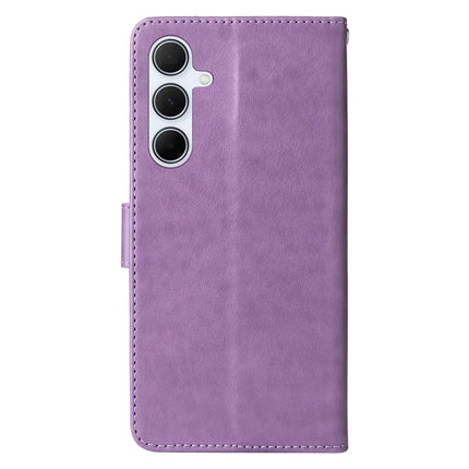 For Samsung Galaxy A56 5G Leather Case Butterfly Floral Imprint Wallet Stand Cover
