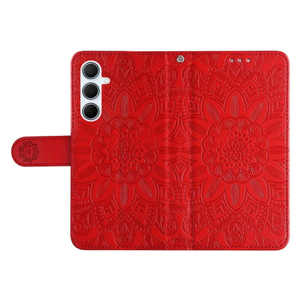 For Samsung Galaxy A36 5G Case Sunflower Imprint Leather Wallet Phone Cover