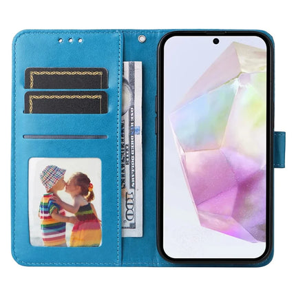 For Samsung Galaxy A36 5G Case Sunflower Imprint Leather Wallet Phone Cover