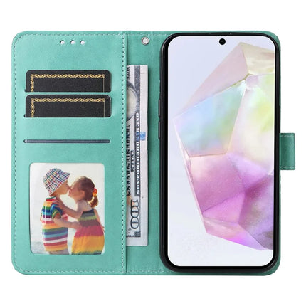 For Samsung Galaxy A36 5G Case Sunflower Imprint Leather Wallet Phone Cover