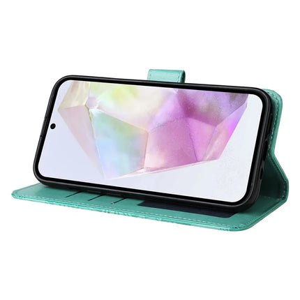 For Samsung Galaxy A36 5G Case Sunflower Imprint Leather Wallet Phone Cover