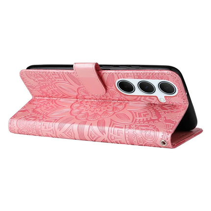 For Samsung Galaxy A36 5G Case Sunflower Imprint Leather Wallet Phone Cover