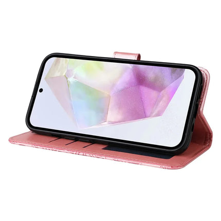 For Samsung Galaxy A36 5G Case Sunflower Imprint Leather Wallet Phone Cover
