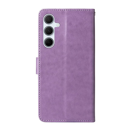 For Samsung Galaxy A36 5G Leather Case Butterfly Floral Imprint Wallet Stand Cover
