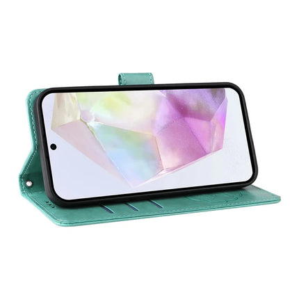 For Samsung Galaxy A36 5G Leather Case Butterfly Floral Imprint Wallet Stand Cover
