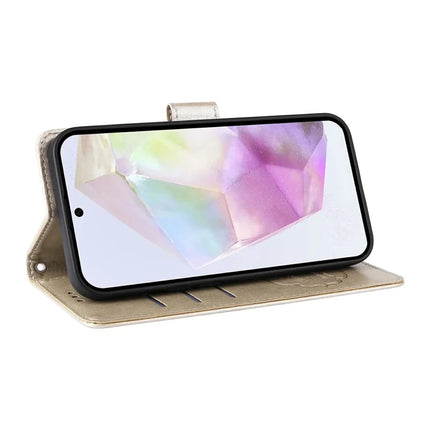 For Samsung Galaxy A36 5G Leather Case Butterfly Floral Imprint Wallet Stand Cover