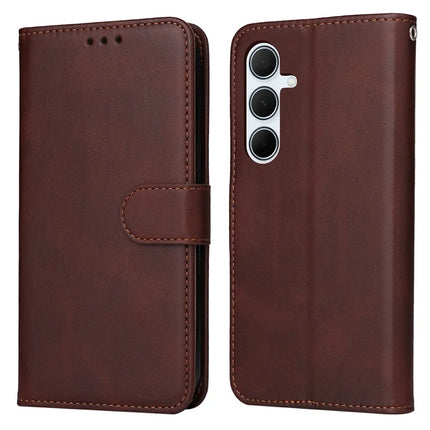 For Samsung Galaxy A36 5G Case Wallet PU Leather Folio Flip Phone Cover - Brown