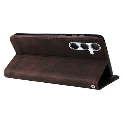 For Samsung Galaxy A36 5G Wallet Case Skin Touch Leather Phone Cover Tree Pattern Hardware