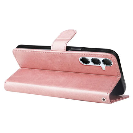 For Samsung Galaxy A36 5G Case Zipper Wallet Calf Texture PU Leather Phone Cover