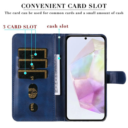 For Samsung Galaxy A36 5G Case Zipper Wallet Calf Texture PU Leather Phone Cover