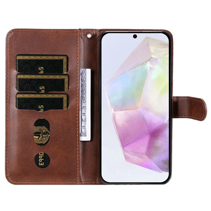 For Samsung Galaxy A36 5G Case Zipper Wallet Calf Texture PU Leather Phone Cover