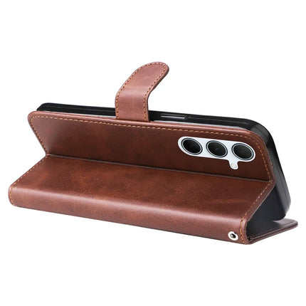 For Samsung Galaxy A36 5G Case Zipper Wallet Calf Texture PU Leather Phone Cover