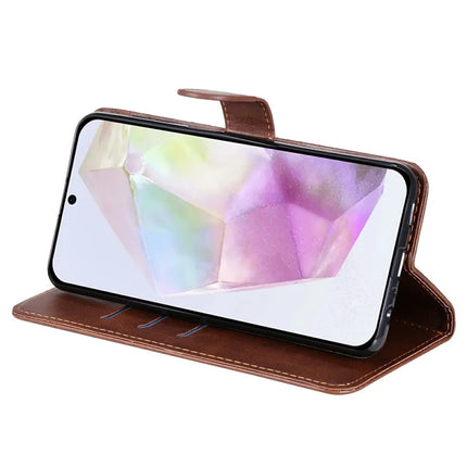 For Samsung Galaxy A36 5G Case Zipper Wallet Calf Texture PU Leather Phone Cover