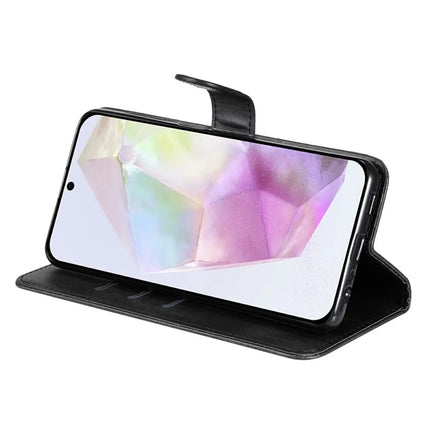For Samsung Galaxy A36 5G Case Zipper Wallet Calf Texture PU Leather Phone Cover