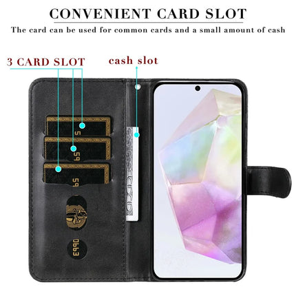 For Samsung Galaxy A36 5G Case Zipper Wallet Calf Texture PU Leather Phone Cover