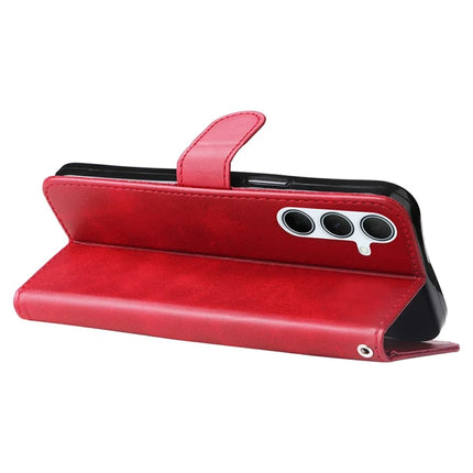 For Samsung Galaxy A36 5G Case Zipper Wallet Calf Texture PU Leather Phone Cover