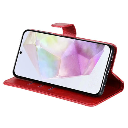 For Samsung Galaxy A36 5G Case Zipper Wallet Calf Texture PU Leather Phone Cover
