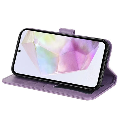 For Samsung Galaxy A36 5G Case PU Leather Wallet Floral Phone Cover Stand View