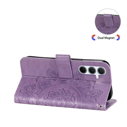 For Samsung Galaxy A36 5G Case PU Leather Wallet Floral Phone Cover Stand View