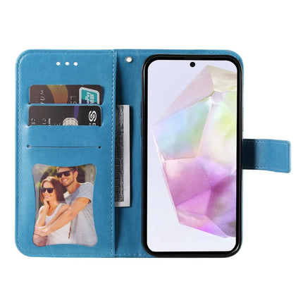 For Samsung Galaxy A36 5G Case PU Leather Wallet Floral Phone Cover Stand View