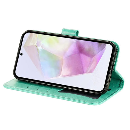 For Samsung Galaxy A36 5G Case PU Leather Wallet Floral Phone Cover Stand View