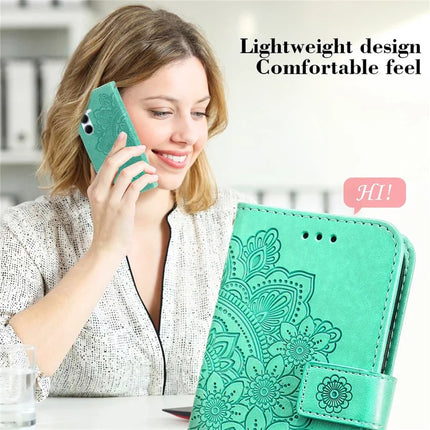 For Samsung Galaxy A36 5G Case PU Leather Wallet Floral Phone Cover Stand View