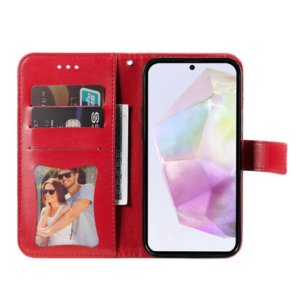For Samsung Galaxy A36 5G Case PU Leather Wallet Floral Phone Cover Stand View