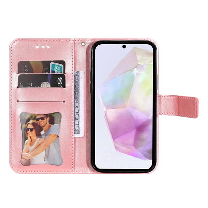For Samsung Galaxy A36 5G Case PU Leather Wallet Floral Phone Cover Stand View