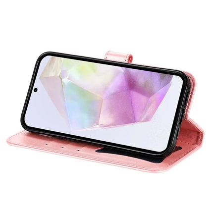 For Samsung Galaxy A36 5G Case PU Leather Wallet Floral Phone Cover Stand View