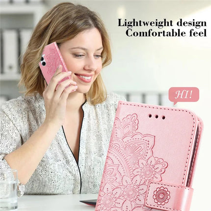 For Samsung Galaxy A36 5G Case PU Leather Wallet Floral Phone Cover Stand View