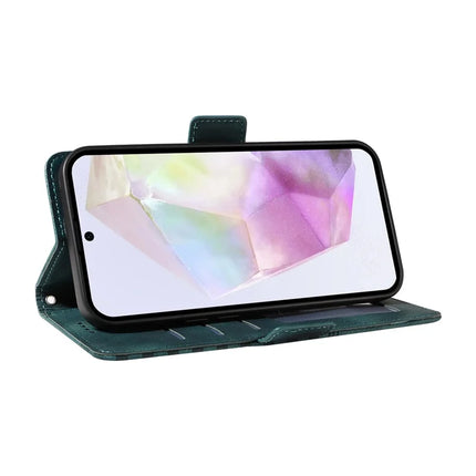 For Samsung Galaxy A36 5G Case PU Leather Phone Cover Rhombus Starry Imprinted