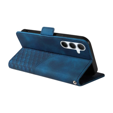 For Samsung Galaxy A36 5G Case PU Leather Phone Cover Rhombus Starry Imprinted