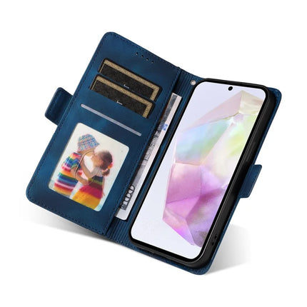 For Samsung Galaxy A36 5G Case PU Leather Phone Cover Rhombus Starry Imprinted