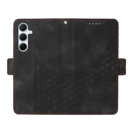 For Samsung Galaxy A36 5G Case PU Leather Phone Cover Rhombus Starry Imprinted