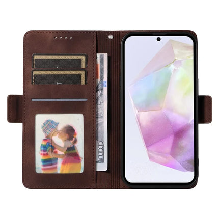 For Samsung Galaxy A36 5G Case PU Leather Phone Cover Rhombus Starry Imprinted
