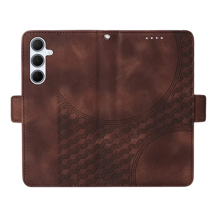 For Samsung Galaxy A36 5G Case PU Leather Phone Cover Rhombus Starry Imprinted