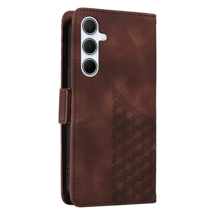 For Samsung Galaxy A36 5G Case PU Leather Phone Cover Rhombus Starry Imprinted