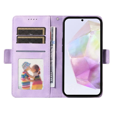For Samsung Galaxy A36 5G Case PU Leather Phone Cover Rhombus Starry Imprinted