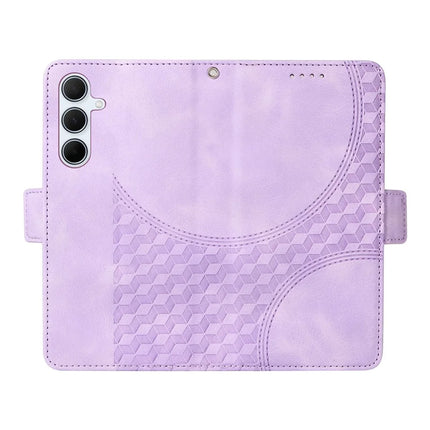 For Samsung Galaxy A36 5G Case PU Leather Phone Cover Rhombus Starry Imprinted