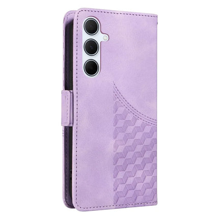 For Samsung Galaxy A36 5G Case PU Leather Phone Cover Rhombus Starry Imprinted