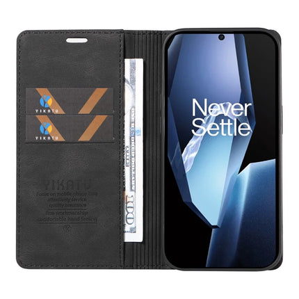 For OnePlus Ace 5G Leather Cover YIKATU YK-004 Skin-Touch Wallet Phone Cases