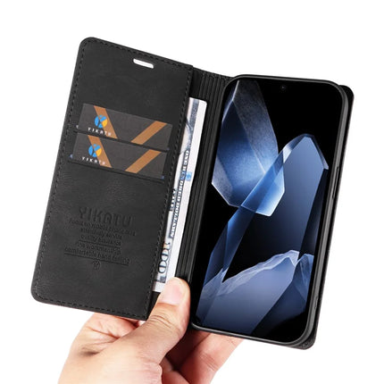 For OnePlus 13 Leather Cover YIKATU YK-004 Skin-Touch Wallet Phone Cases