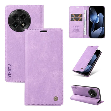 For OnePlus 13 Leather Cover YIKATU YK-004 Skin-Touch Wallet Phone Cases - Purple