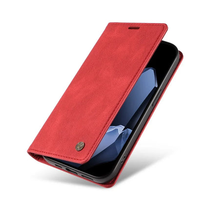 For OnePlus 13 Leather Cover YIKATU YK-004 Skin-Touch Wallet Phone Cases -  Red