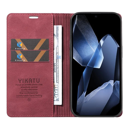 For OnePlus 13 Leather Cover YIKATU YK-004 Skin-Touch Wallet Phone Cases
