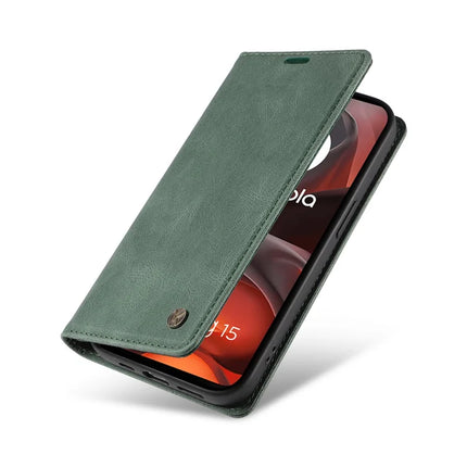 For Motorola Moto G15 4G Leather Cover YIKATU YK-004 Skin-Touch Wallet Phone Cases