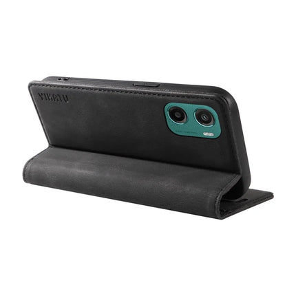 For Motorola Moto G05 4G Leather Cover YIKATU YK-004 Skin-Touch Wallet Phone Cases