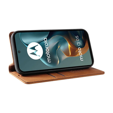For Motorola Moto G05 4G Leather Cover YIKATU YK-004 Skin-Touch Wallet Phone Cases