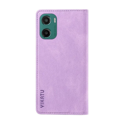 For Motorola Moto G05 4G Leather Cover YIKATU YK-004 Skin-Touch Wallet Phone Cases